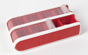 daily pill box red