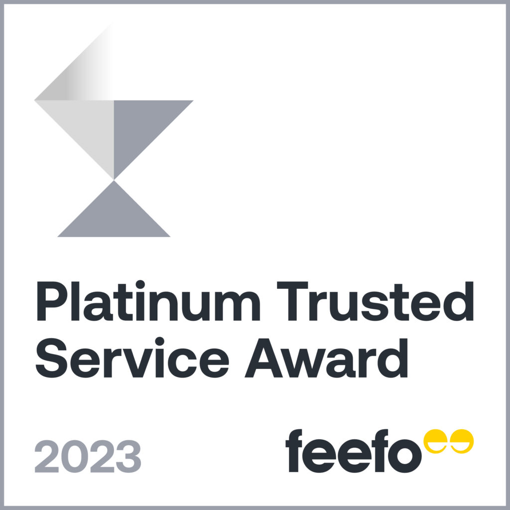 2023 Feefo Platinum Service Award!