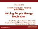 Helping People Manage Medication Presentation